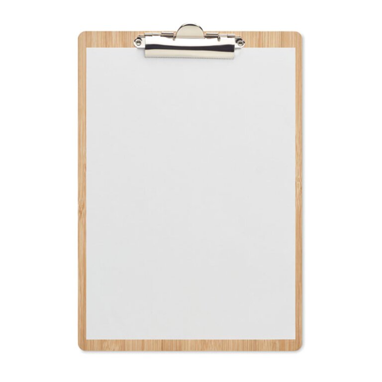 Porte-bloc A4 personnalisable en bambou - Bilo | pandacola - 1