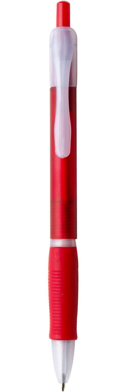 Stylo publicitaire corps translucide et grip couleur - Horten | pandacolach