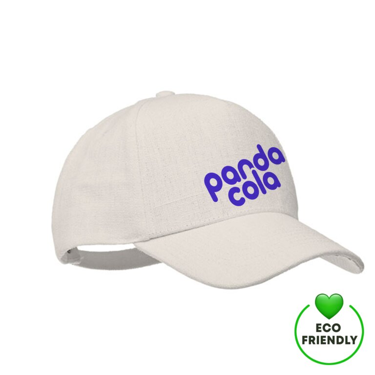 Casquette personnalisée à 5 pans en chanvre 370 gr/m² - Champo | pandacolach