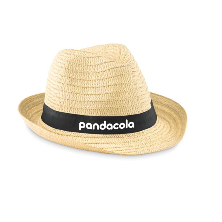 Chapeau de paille avec bandeau personnalisé - Boogie | pandacolach