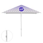 Parasol promotionnel carré avec ouverture corde - Fidji square | pandacola - thumb - 1