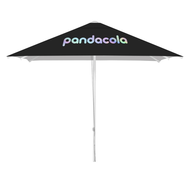 Parasol promotionnel carré avec ouverture corde - Fidji square | pandacola - 2