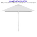 Parasol promotionnel carré avec ouverture corde - Fidji square | pandacola - thumb