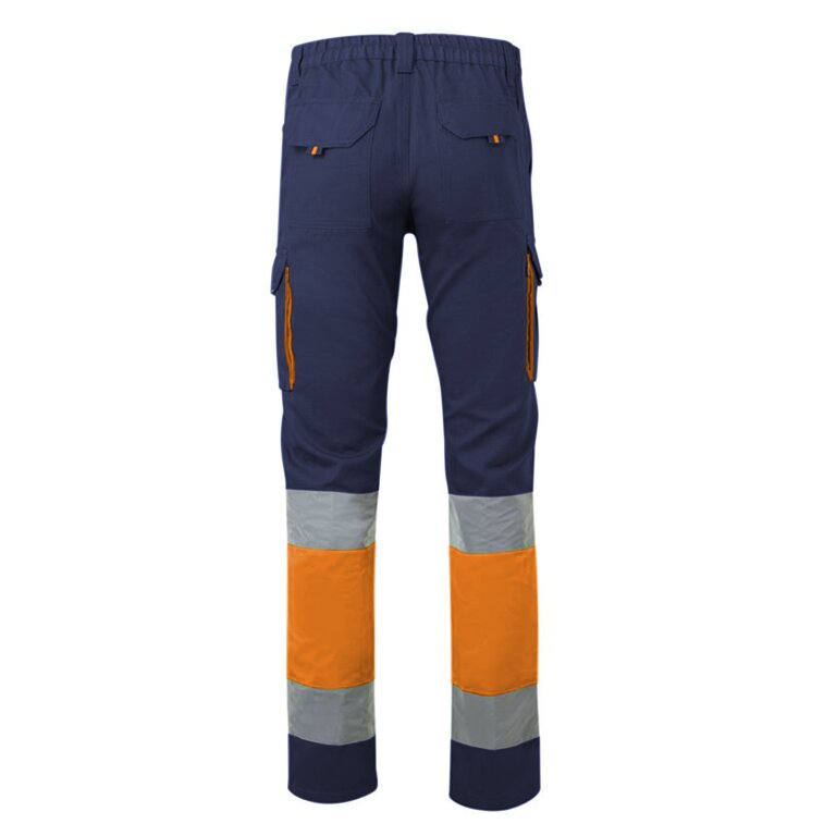 Pantalon personnalisable multipoches à haute visibilité en coton 240 gr/m² | VELILLA® - Dua | pandacola - 1