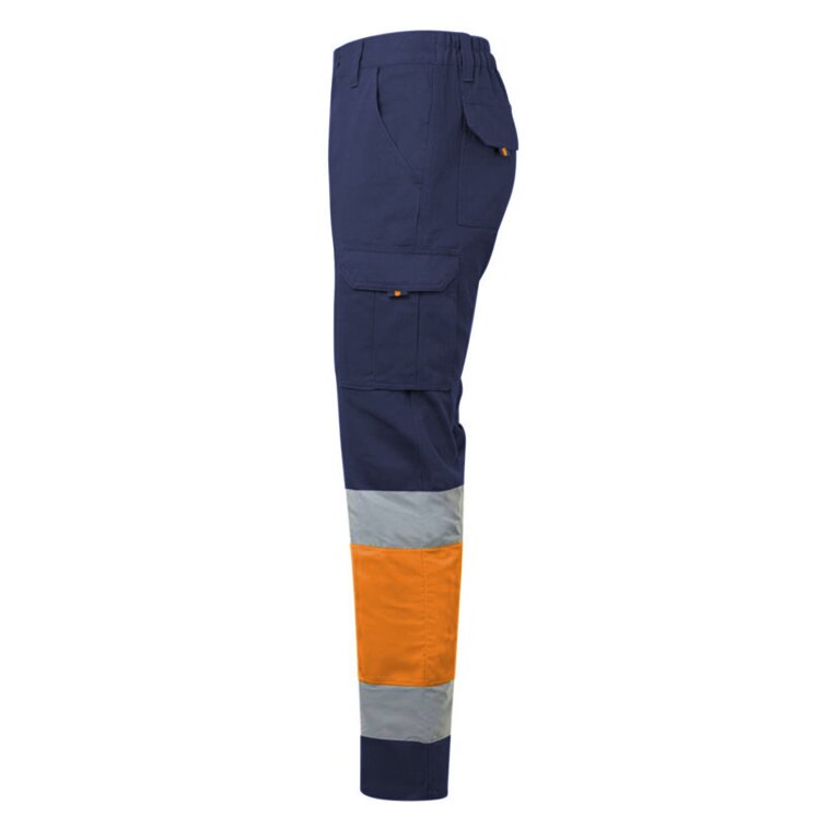Pantalon personnalisable multipoches à haute visibilité en coton 240 gr/m² | VELILLA® - Dua | pandacola - 2