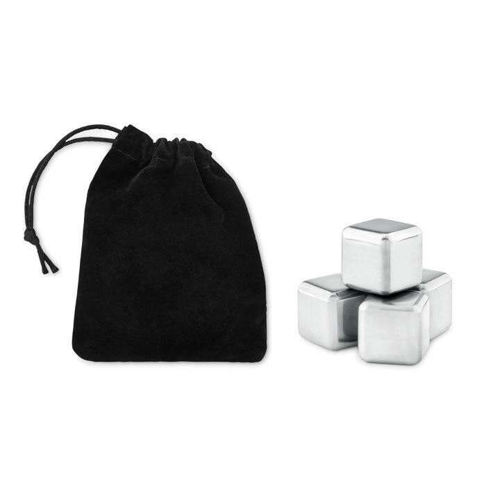 Set  4 glaçons personnalisés en métal - Icy | pandacolach - 1