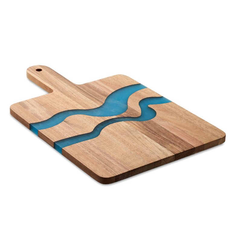 Planche personnalisable de service en bois avec résine époxy - Poxy | pandacolach