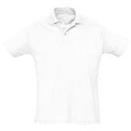 Polo publicitaire blanc homme à manches courtes en coton peigné 170 gr/m² - Summer | pandacola - thumb