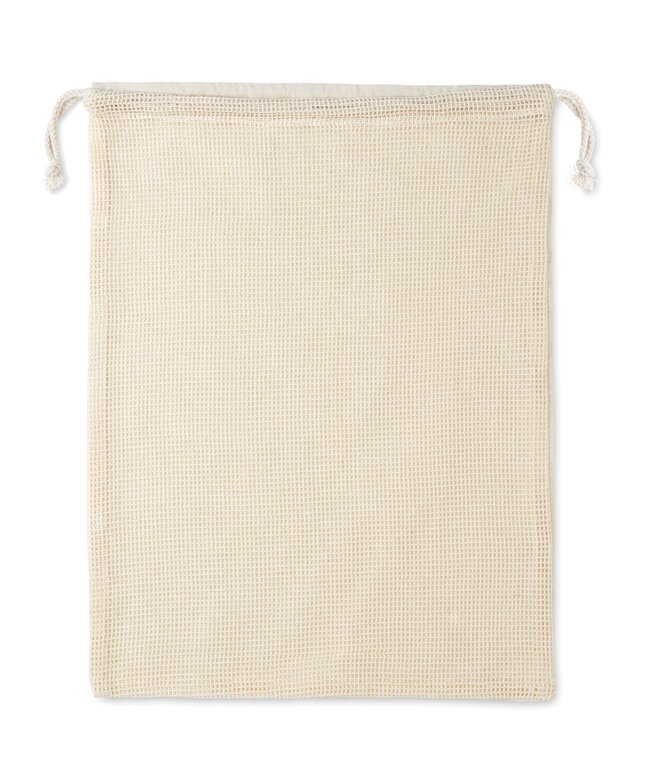 Filet à provision personnalisé réutilisable en coton 140 gr/m² - Veggie | pandacolach