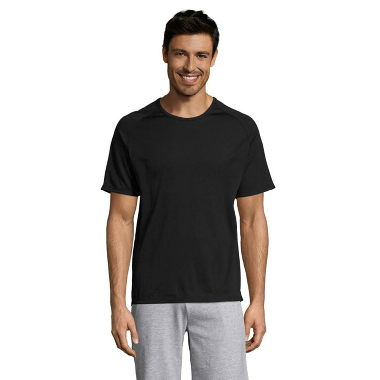 Tee-shirt respirant personnalisable de sport couleur homme en mesh polyester 140 gr/m² - Sporty | pandacola
