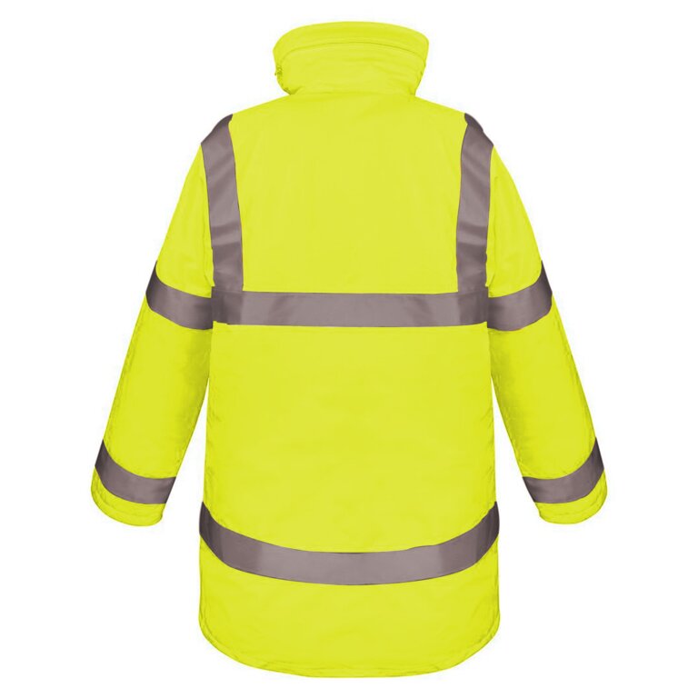 Parka matelassée personnalisable à haute visibilité en polyester 300D 190 gr/m² - Montana | Yoko® | pandacolach - 1