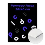 Panneau format portrait en Forex 3mm avec marquage recto 30X40 cm - Faller | pandacola - thumb - 1