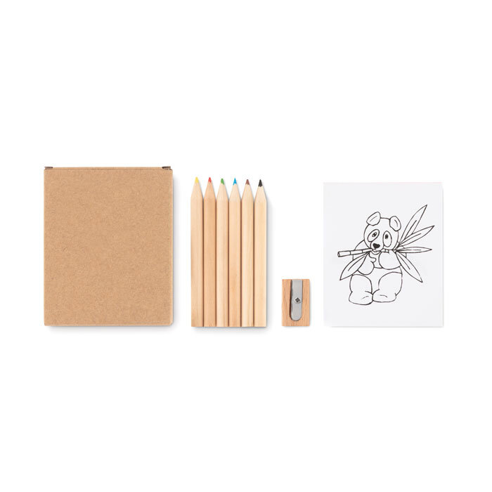 Set de coloriage publicitaire avec accessoires de dessin - Van Gogh | pandacolach