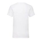 T-shirt personnalisé col v homme blanc en coton 165 gr/m² | FRUIT OF THE LOOM® - Tango White | pandacola - thumb - 1