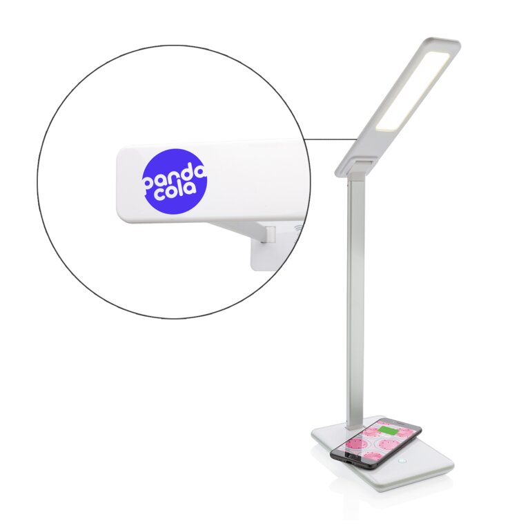 Lampe de bureau personnalisable avec chargeur à induction 5W - Heat | pandacola