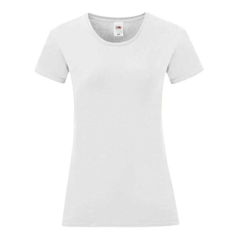 T-shirt personnalisé femme en coton 150 gr/m² | FRUIT OF THE LOOM® - Iconic White | pandacolach