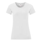 T-shirt personnalisé femme en coton 150 gr/m² | FRUIT OF THE LOOM® - Iconic White | pandacola - thumb