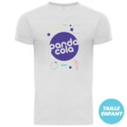 T-shirt publicitaire blanc enfant col rond quadruple épaisseur 180 gr/m² - Saga | pandacolach - thumb - 1
