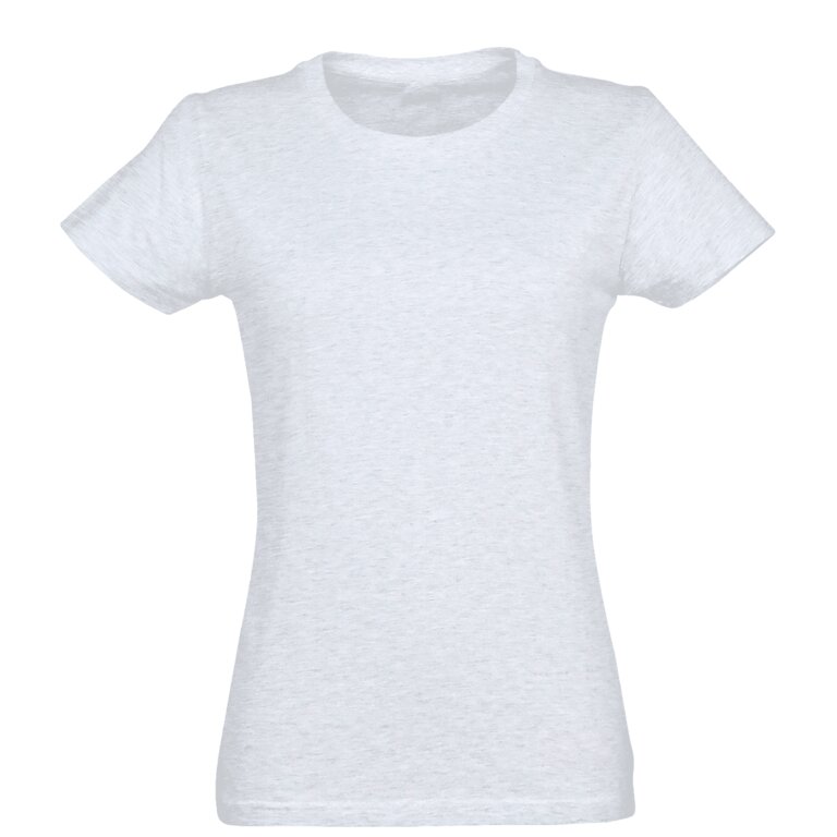 Tee-shirt personnalisable couleur femme coupé cousu 100% coton 190 gr/m² - Impérial | pandacola