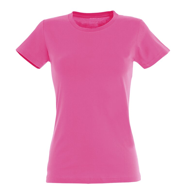 Tee-shirt personnalisable couleur femme coupé cousu 100% coton 190 gr/m² - Impérial | pandacola