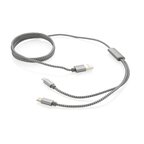 Câble de charge personnalisé tressé 3 en 1 en nylon - Donoo | pandacolach - thumb - 2