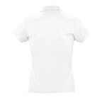 Polo personnalisable blanc femme à manches courtes en coton peigné 170 gr/m² - Passion | pandacola - thumb - 1