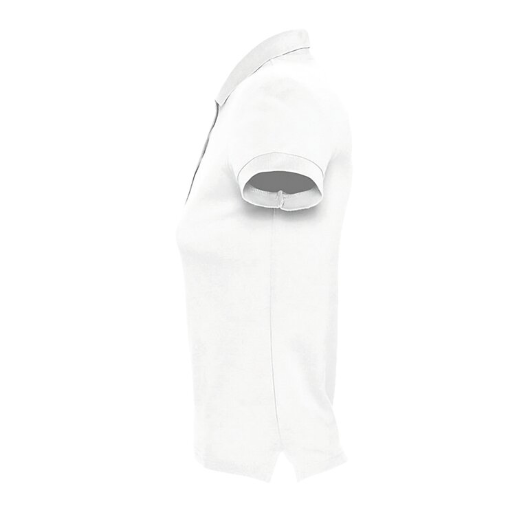 Polo personnalisable blanc femme à manches courtes en coton peigné 170 gr/m² - Passion | pandacola - 2