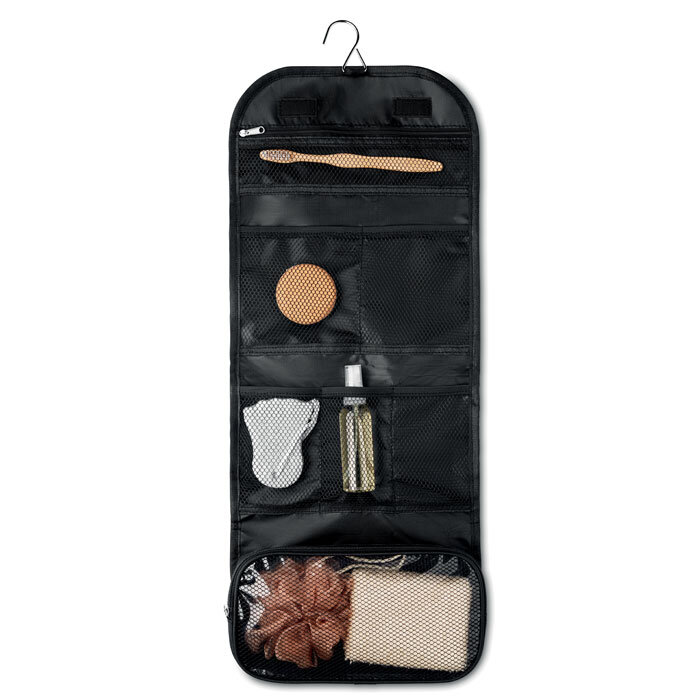Trousse de toillette personnalisée de voyage avec compartiments filet - Cote | pandacolach