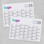 Calendrier de banque publicitaire rigide Made In France 55x40,5 cm - Plano | pandacola - thumb - 2