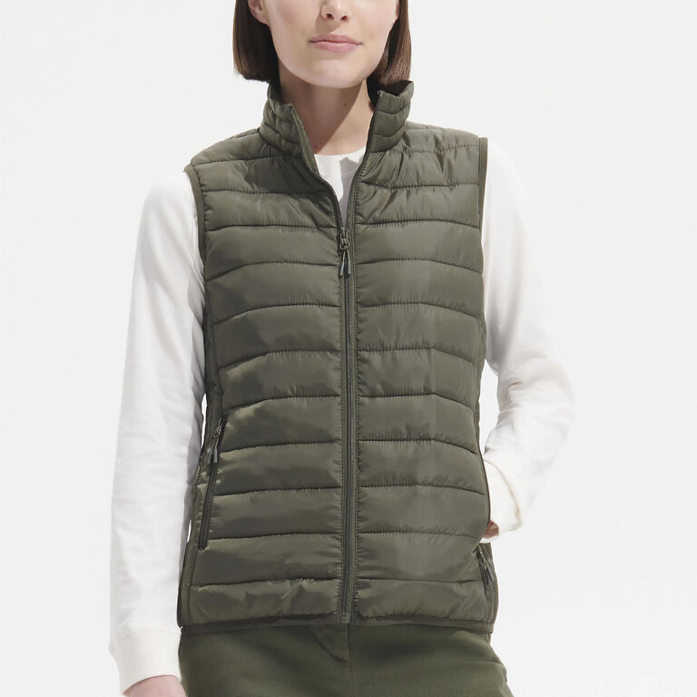 Doudoune personnalisable sans manches en polyester - Stream Bw | pandacolach - 4