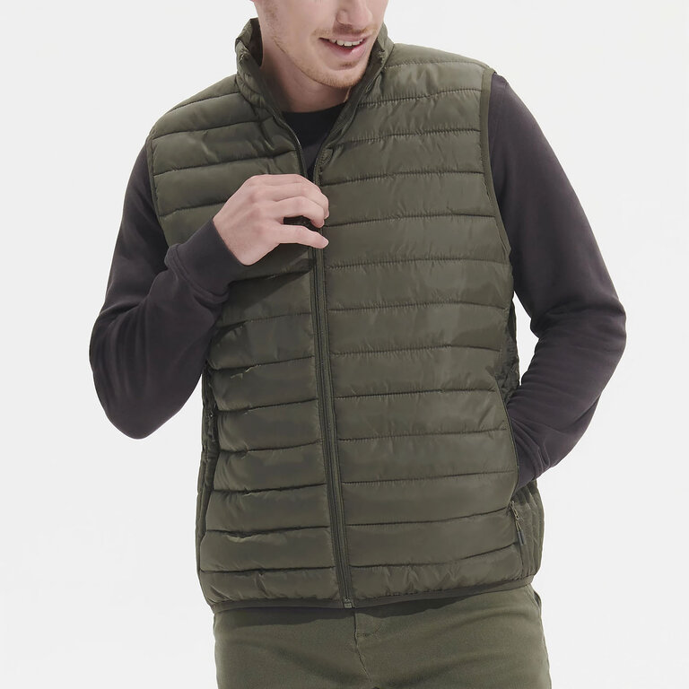 Doudoune personnalisable sans manches en polyester - Stream Bw | pandacolach - 5