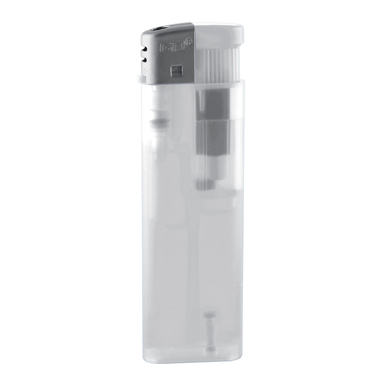 Briquet électronique transparent givré - Frosty Piezo | pandacola