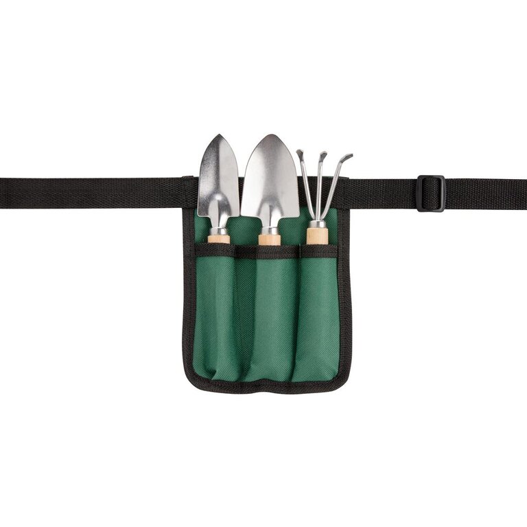 Set de jardinage à la ceinture personnalisable avec 3 outils en bois - Mysore | pandacolach