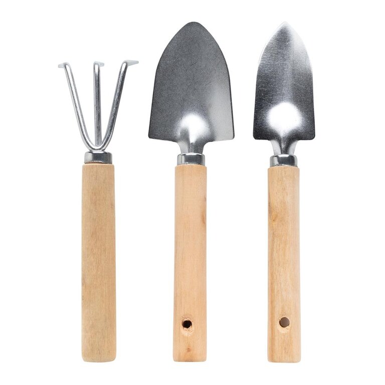 Set de jardinage à la ceinture personnalisable avec 3 outils en bois - Mysore | pandacolach - 1