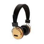 Casque audio personnalisé sans fil en bambou - Bambaudio | pandacola - thumb - 2