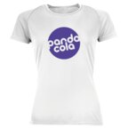 Tee-shirt respirant personnalisable de sport blanc femme en mesh polyester 140 gr/m² - Sporty | pandacola - thumb - 2