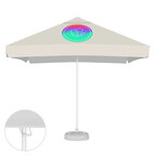 Parasol personnalisé carré avec ouverture télescopique et lambrequin - Galapagos | pandacolach - thumb - 1