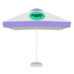 Parasol personnalisé carré avec ouverture télescopique et lambrequin - Galapagos | pandacolach - thumb - 2