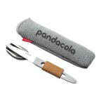 Set de 3 couverts en métal avec étui personnalisable - Toronto | pandacola - thumb