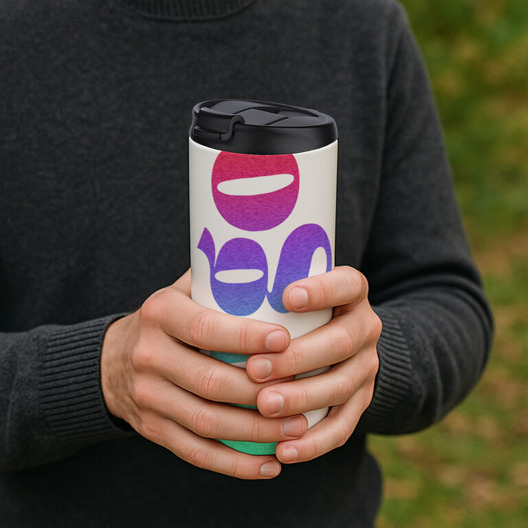 Mug isotherme étanche personnalisable en sublimation d'une capacité de 350 ml -Scotty | pandacolach