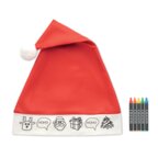 Bonnet de Noël publicitaire à colorier - Haikri | pandacolach - thumb - 1