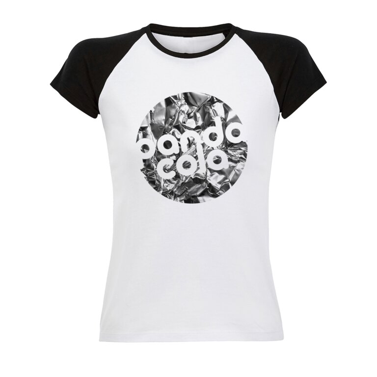 T-shirt personnalisable bicolore à manches raglan en coton 150 gr/m² - Funky White | pandacola