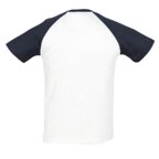 T-shirt personnalisable bicolore à manches raglan en coton 150 gr/m² - Funky White | pandacola - thumb - 1