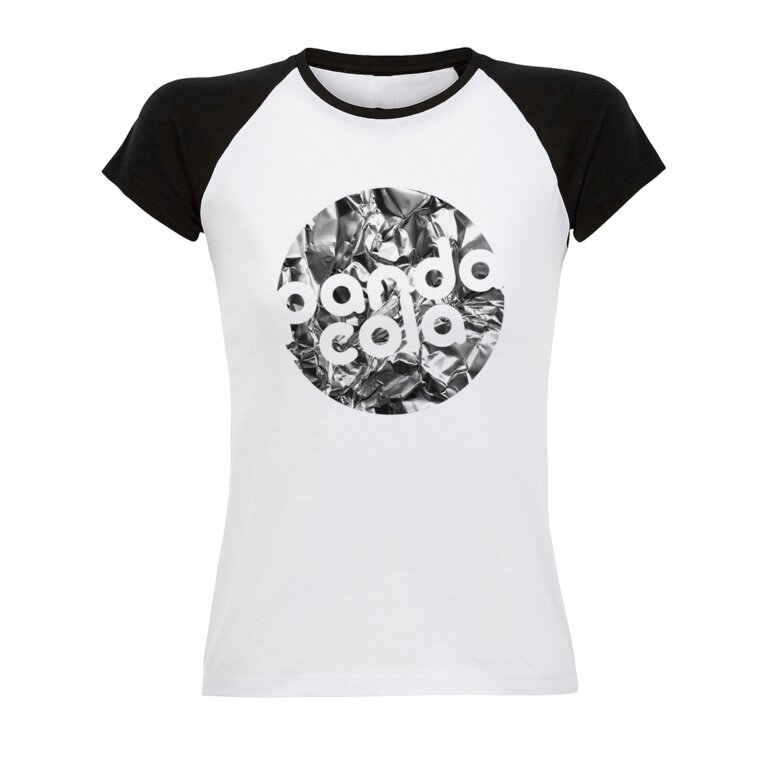 T-shirt personnalisable bicolore à manches raglan en coton 150 gr/m² - Funky White | pandacolach