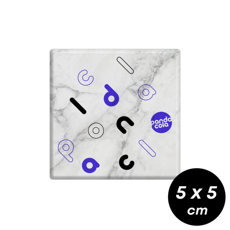 Magnet publicitaire carré 5x5 cm - Skol | pandacolach