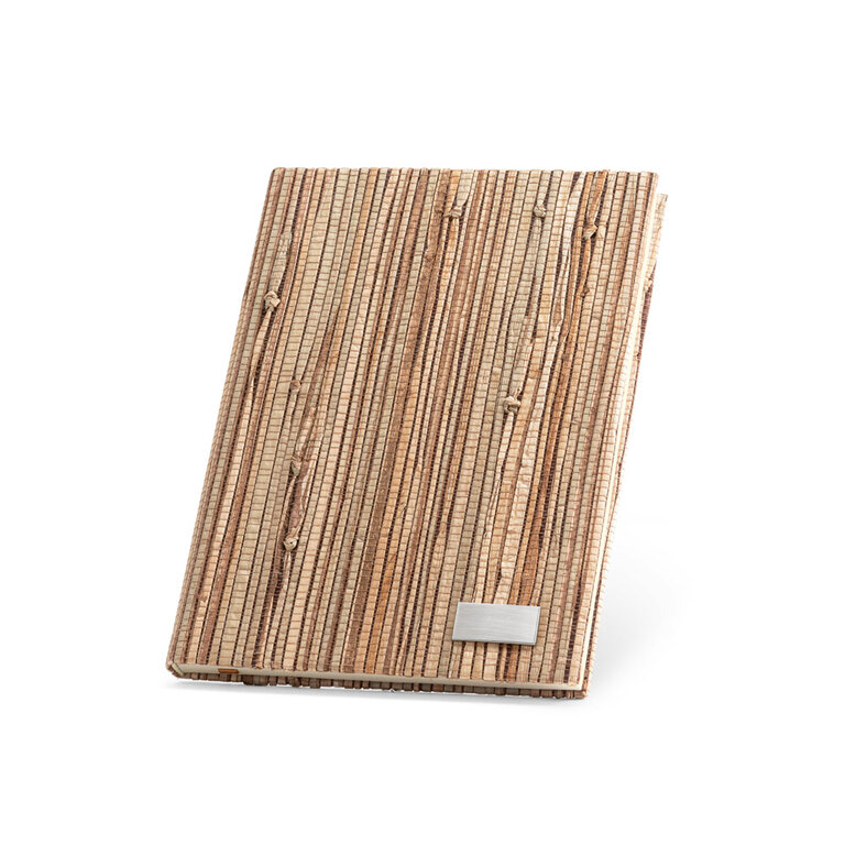 Carnet A5 publicitaire 192 pages en paille - Braga | pandacola