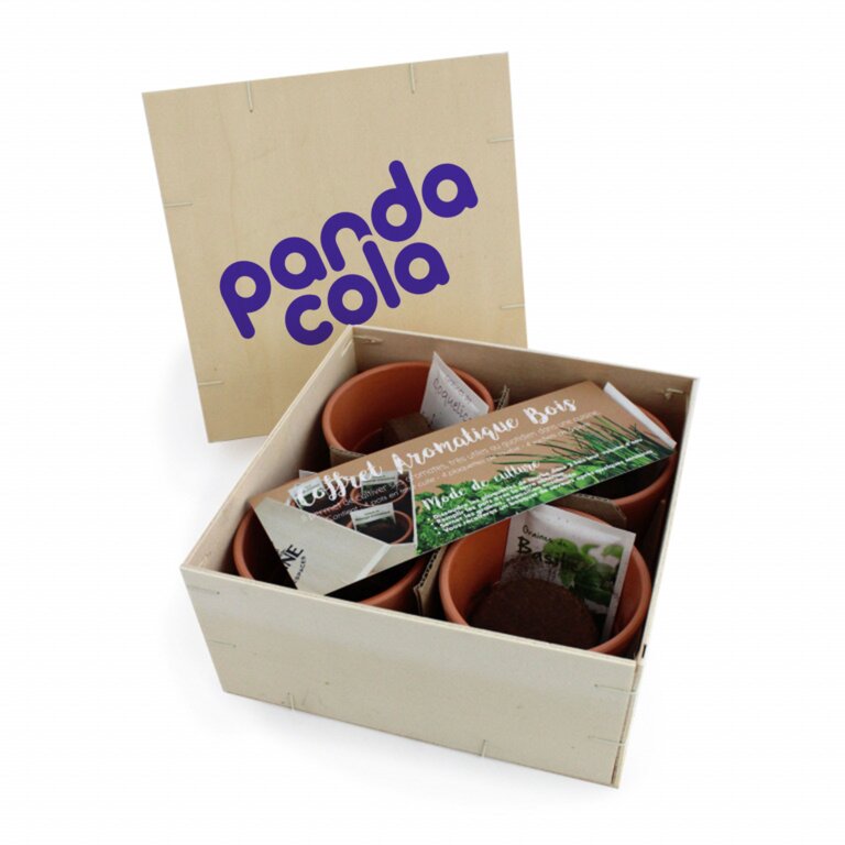 Coffret aromatique personnalisable en bois - Bini | pandacola