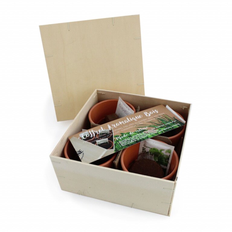 Coffret aromatique personnalisable en bois - Bini | pandacolach