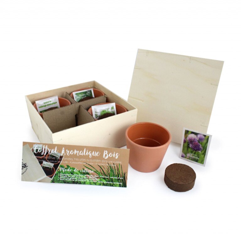 Coffret aromatique personnalisable en bois - Bini | pandacolach - 1