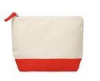 Trousse de maquillage publicitaire coton 340 gr/m² zippée - Kly | pandacolach - thumb - 1